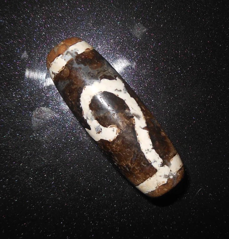 Yes US shipment – no. 74 Male Fertility Gzi Dzi Himalaya Tibet Bead Lucky Amulet
