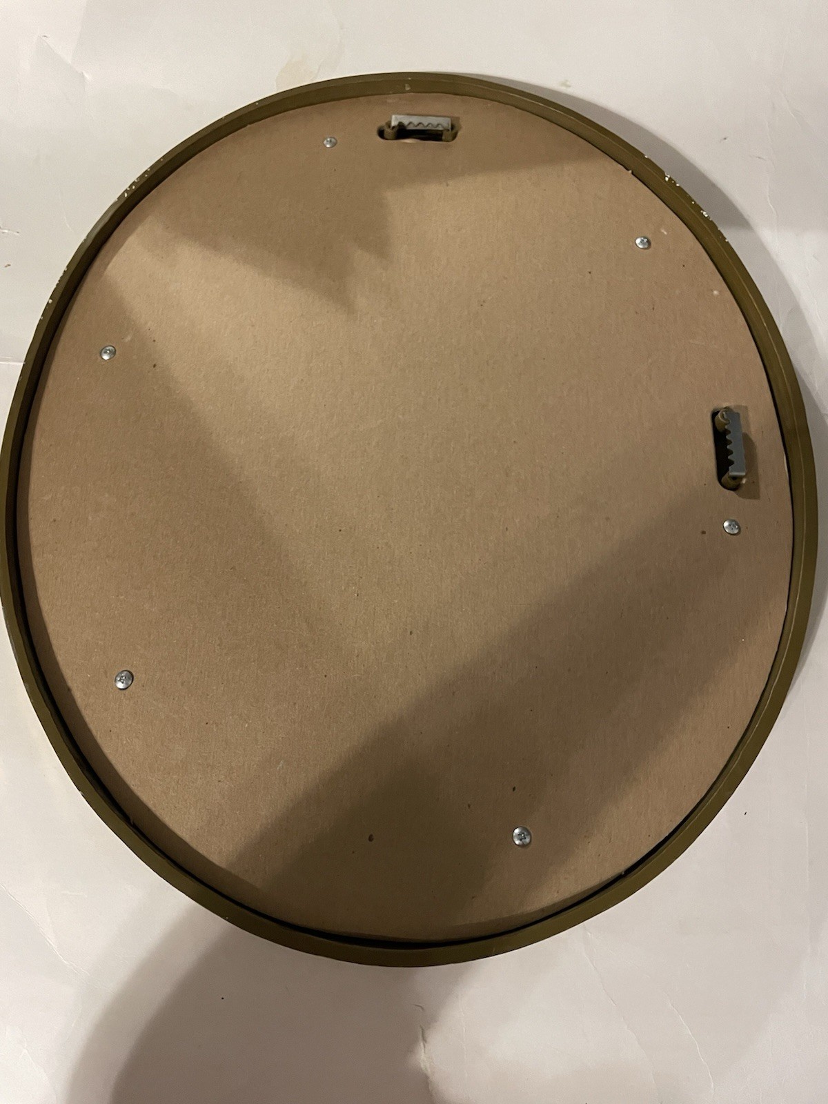 Vintage Wall Mirror Ornate Gold Gilt Floral Hollywood Regency Style 30″ Round