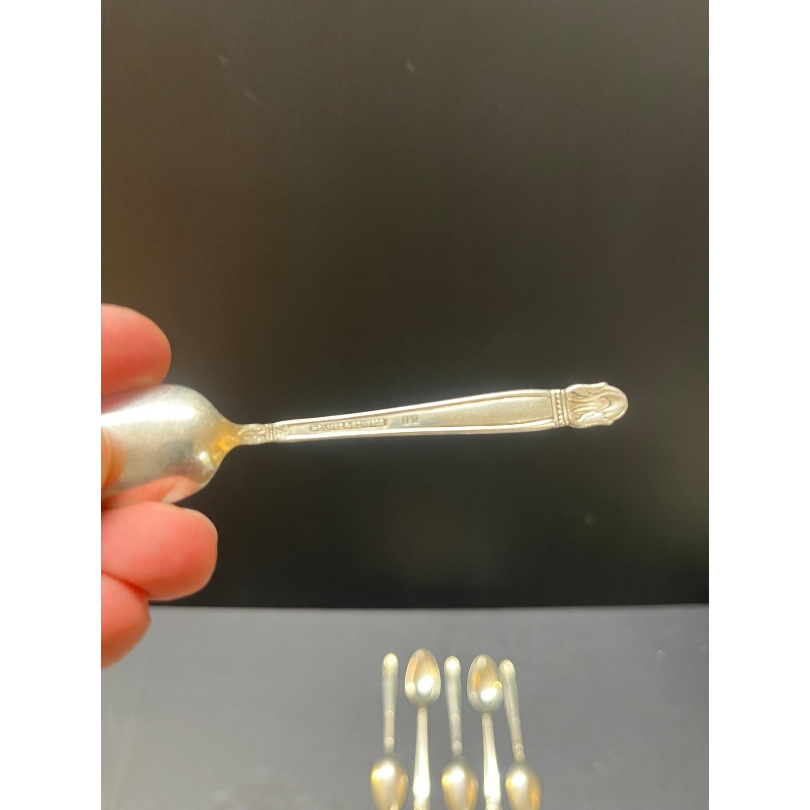 Holmes & Edwards Danish Princess Silverplate Demitasse Spoons Set of 6