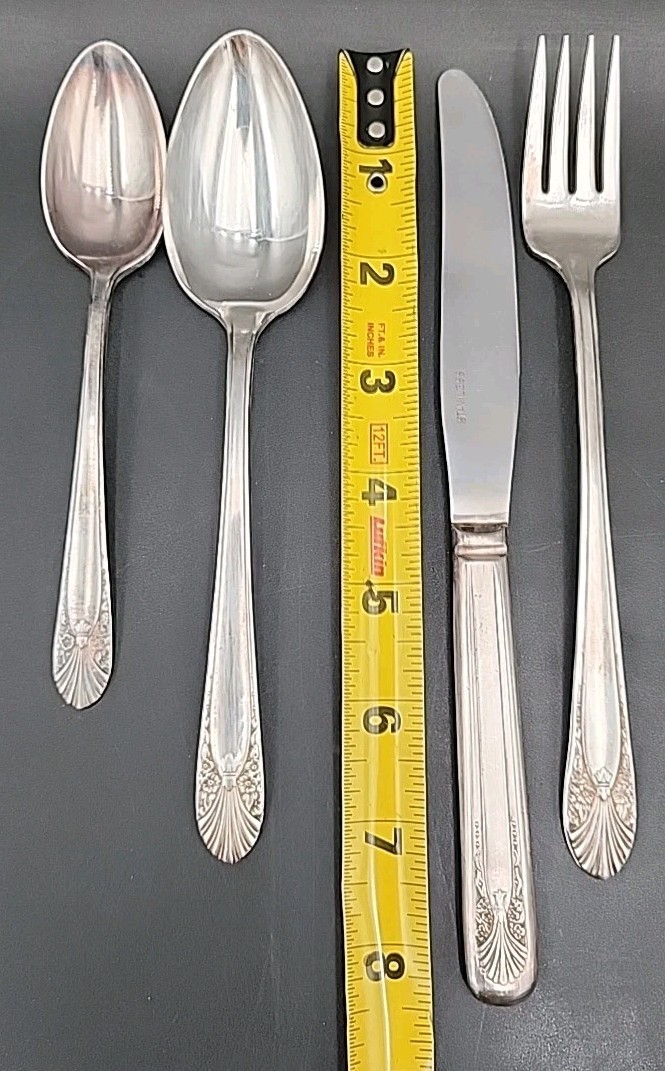 24-Vintage Crown Silverplate Radiance Silverware Flatware 1900-1940