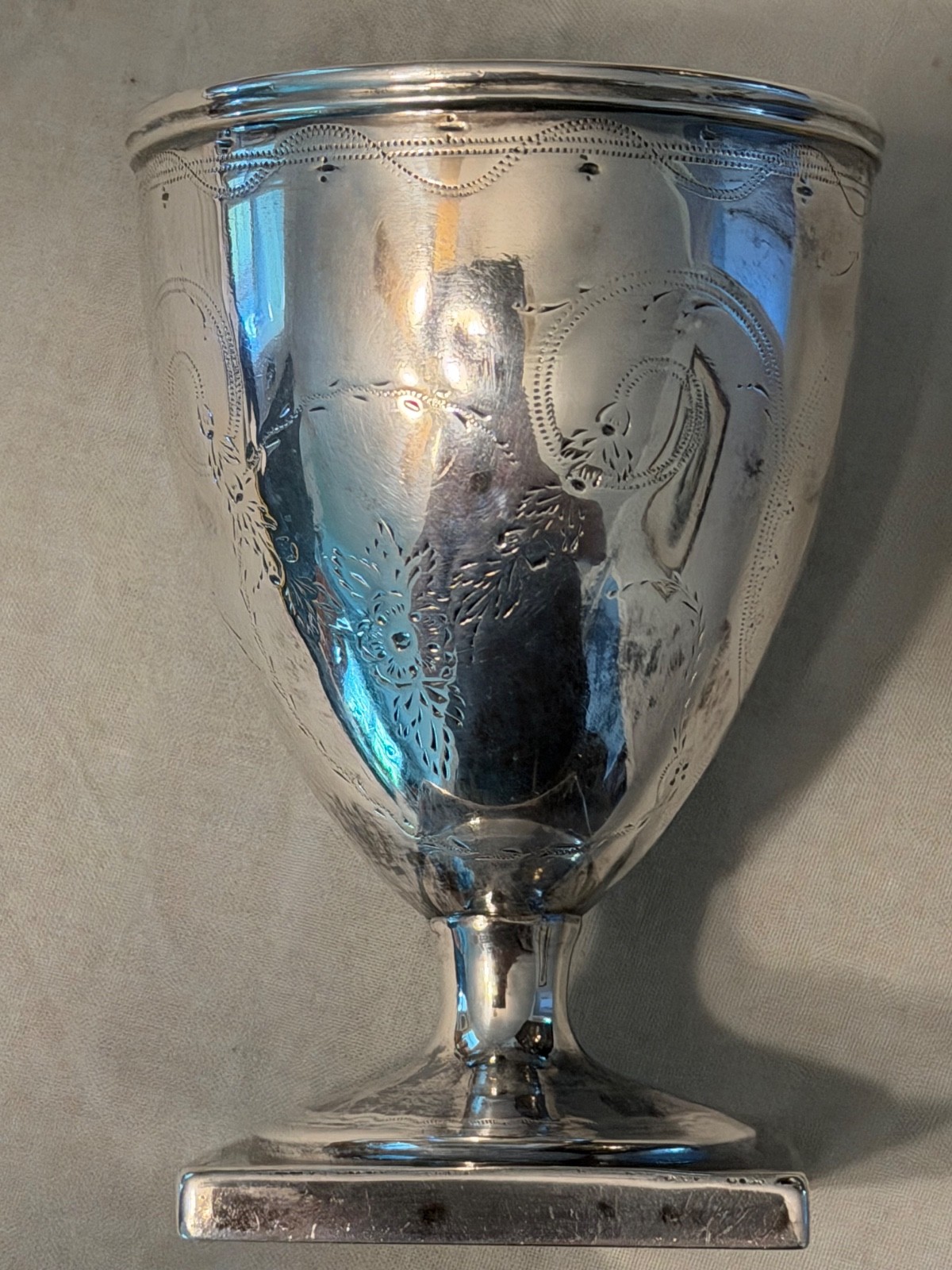 Small Coin Silver Late 18th Cent Goblet