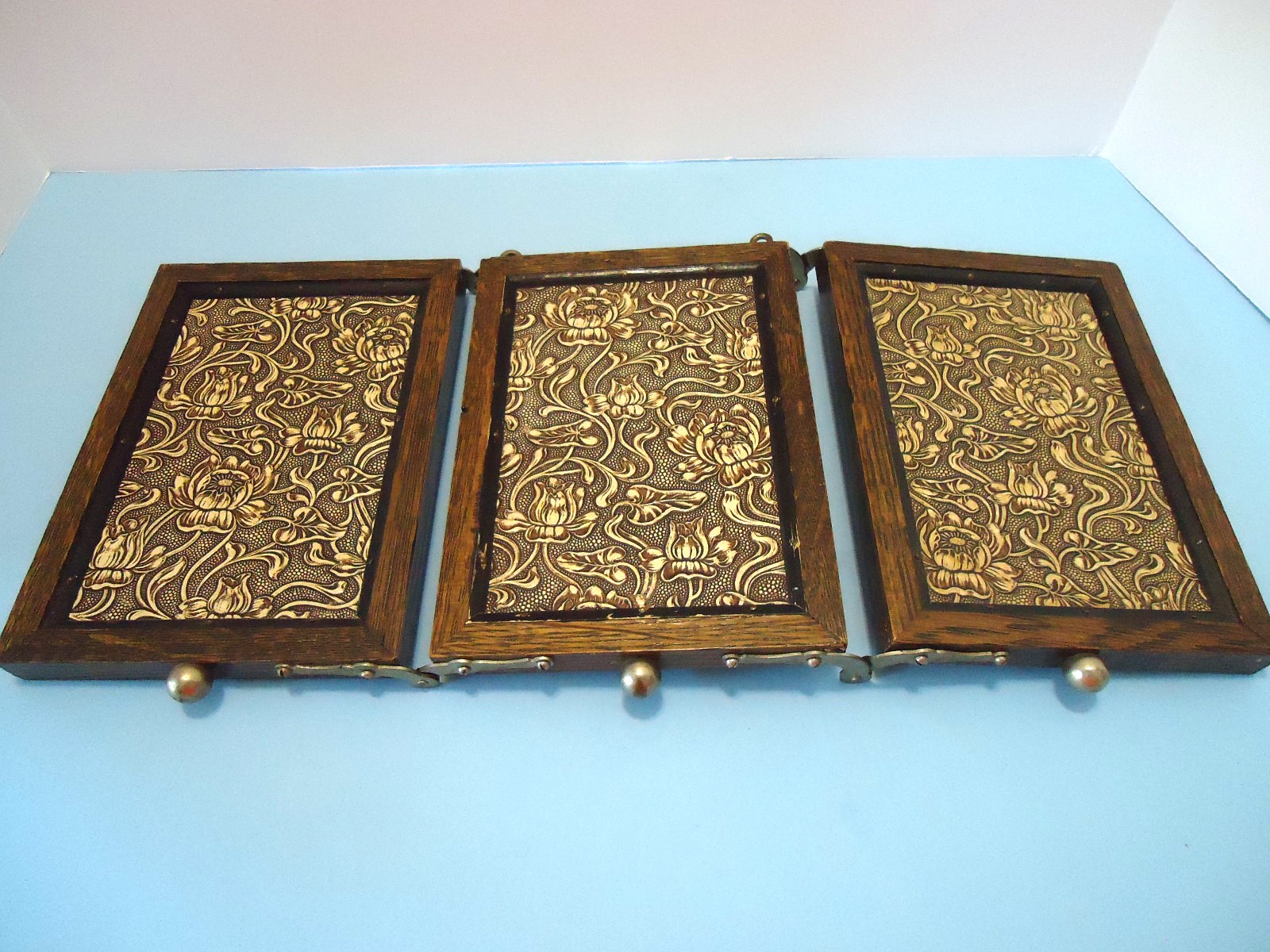 Antique Victorian Style Tri-Fold Shaving & Travel Vanity Mirror 1890’s/1900 EXC!