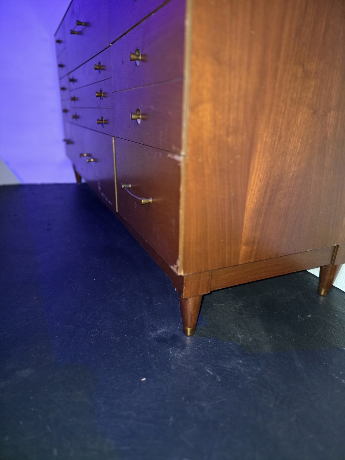 MCM Walnut Dresser Set by Basic-Witz Furn. Indus.