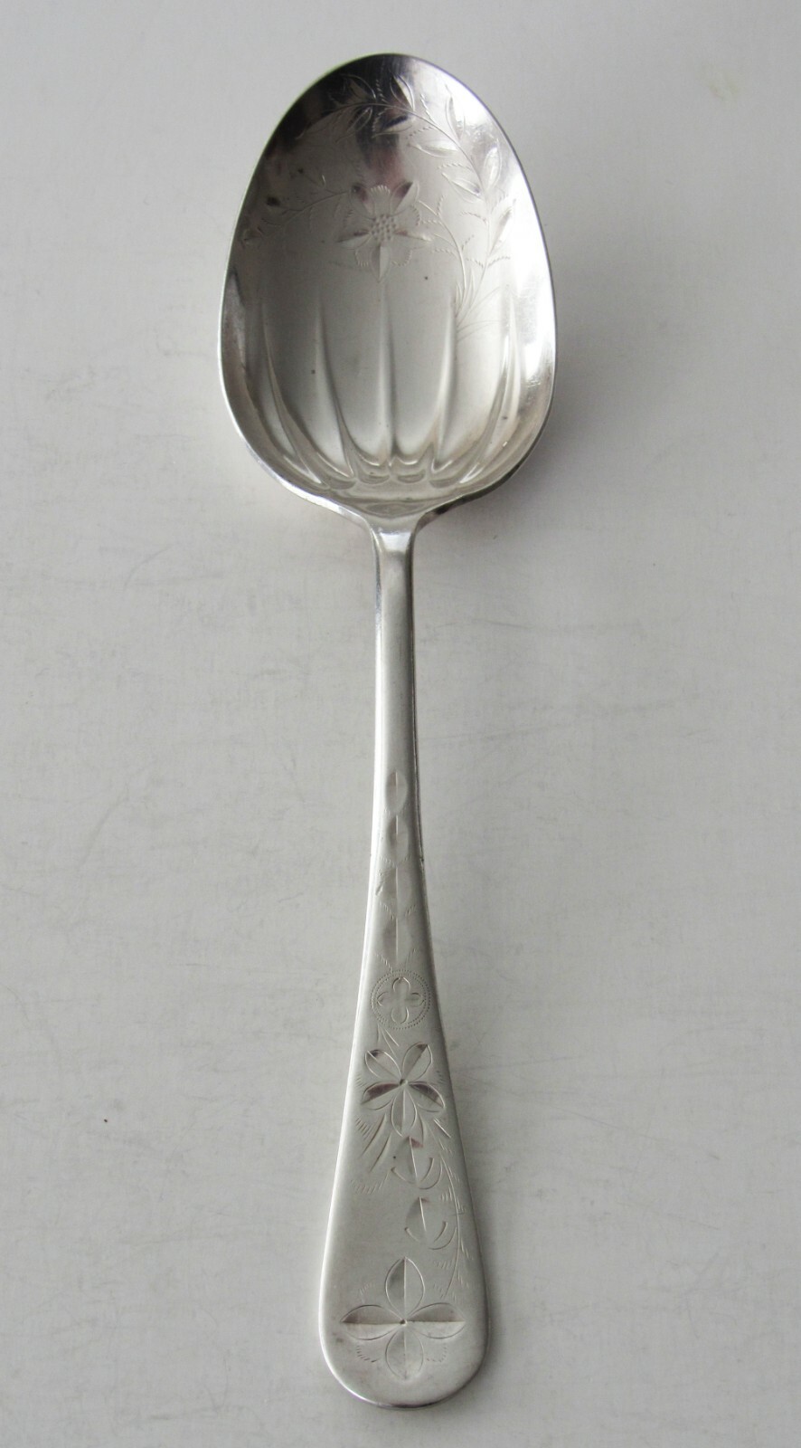IS 1847 Rogers Bros. LINDEN Silverplate CASSEROLE SPOON 1891