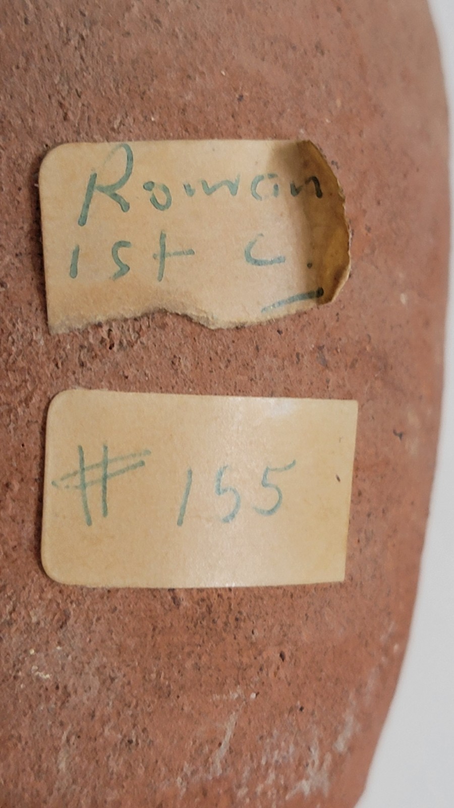 Small Ancient 1st Century Roman Buffware Juglet with Excavation/Museum Marks