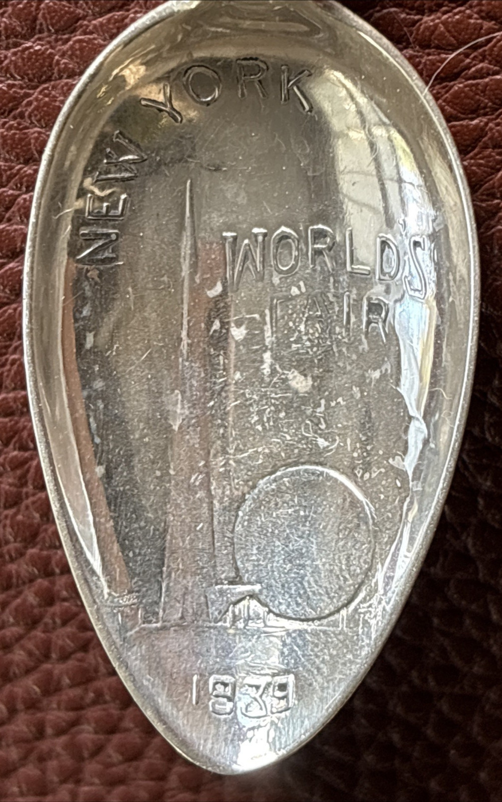 Empire State Building 1939 Worlds Fair New York 5.1″ Sterling Souvenir Spoon 17g
