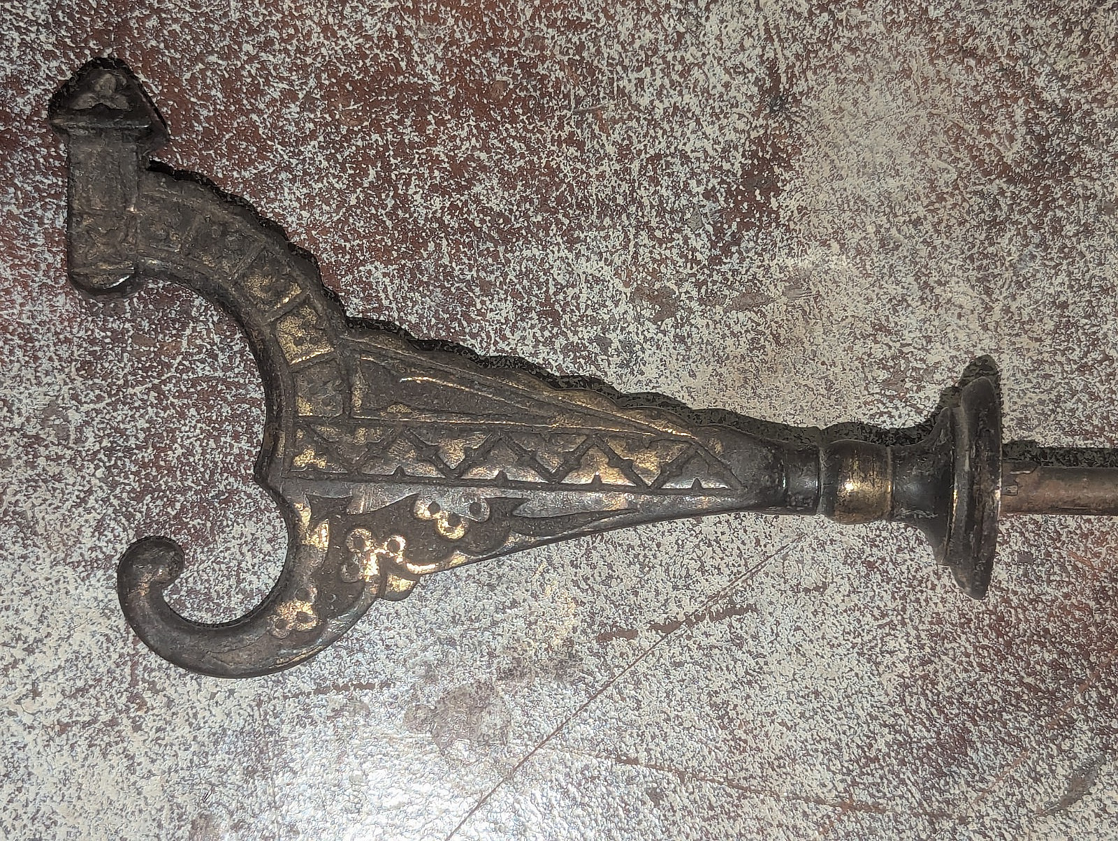 Antique Ornate Bronze/Brass Aesthetic Eastlake Wall Hook Coat Hat Rack Hardware