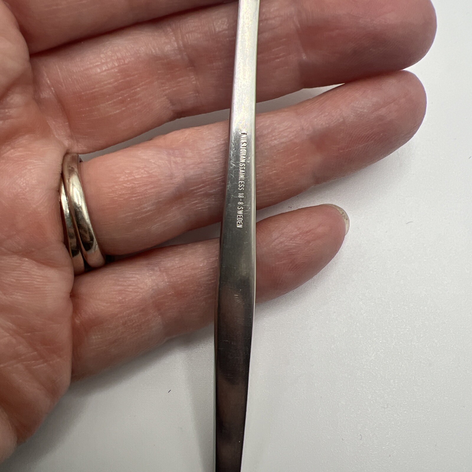 Vintage Nils Johan Sweden Stainless Small Spoon MCM