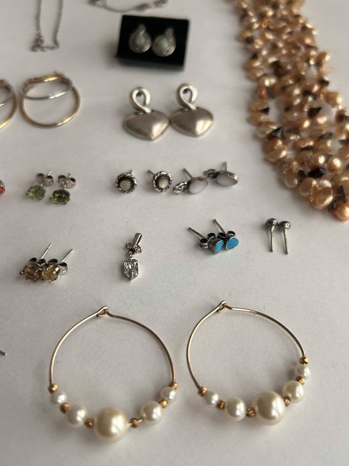 Lot Of Mix Jewelry 925 Sterling Silver And Beads