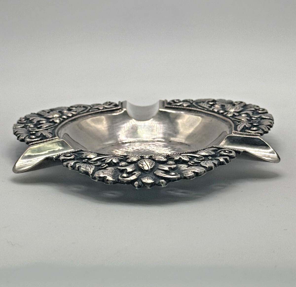 Ornate Vintage Indonesian 800 Silver Ashtray – PWR Yoga Handcrafted Floral