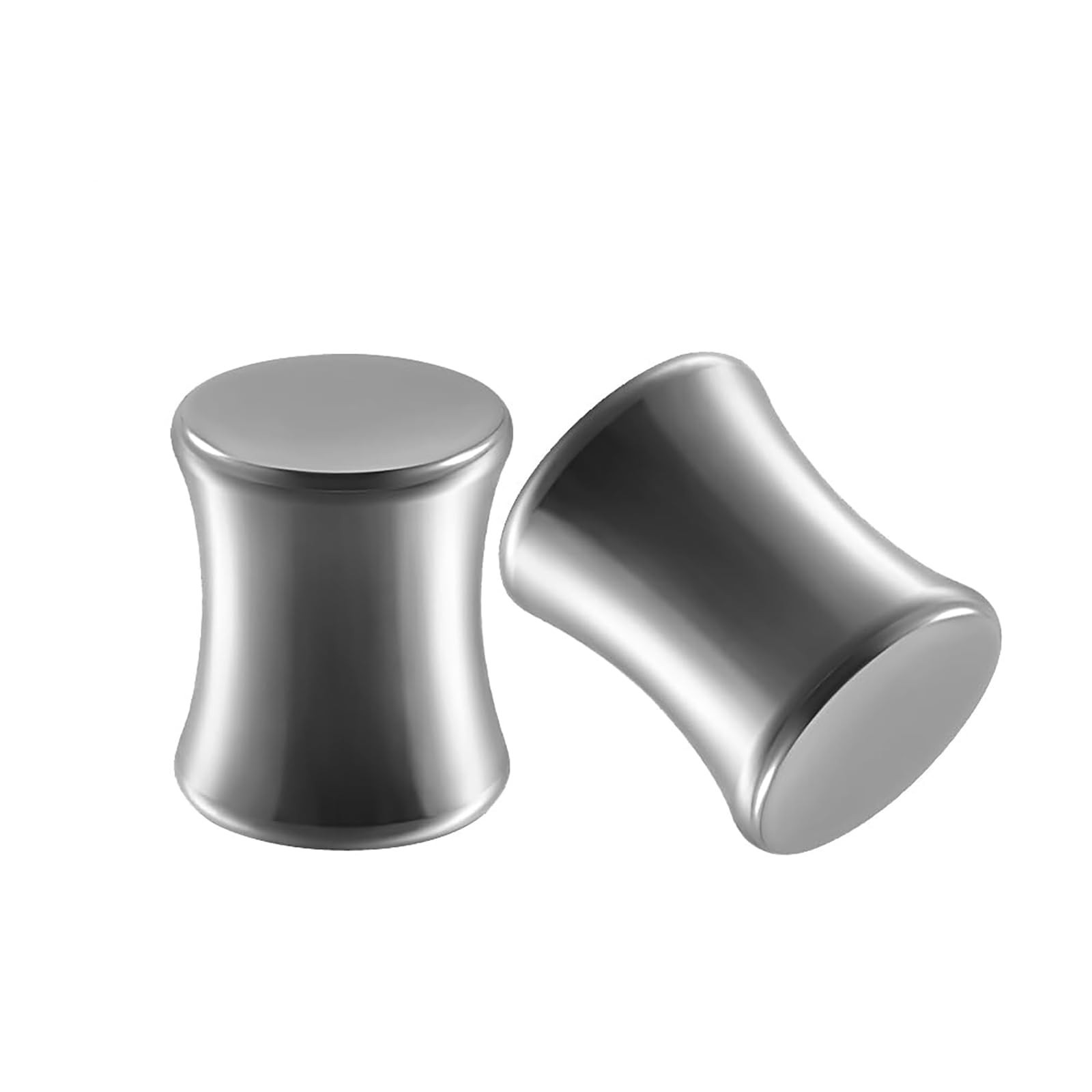 1 Pair Solid Ear Plugs G23 Titanium Smooth Fit/Double Flared 16G-00G 12mm-16m…