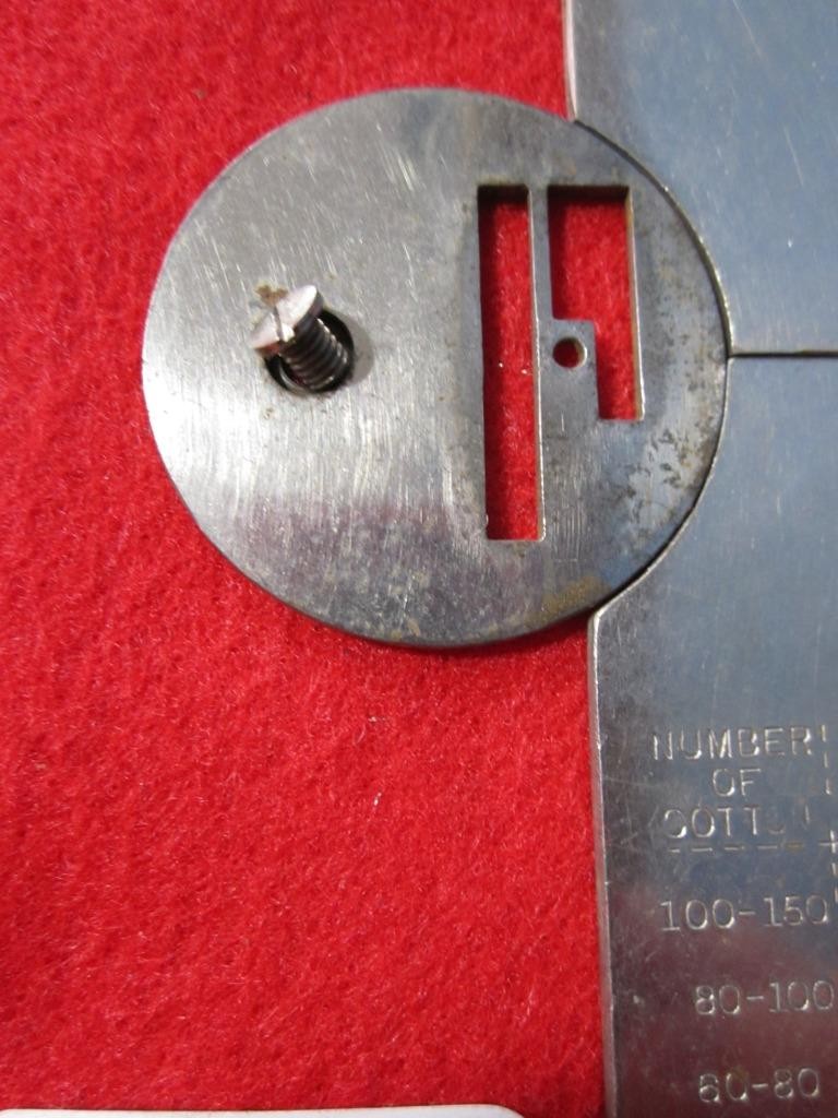VINTAGE FRANKLIN TREADLE SEWING MACHINE SLIDES & NEEDLE PLATE