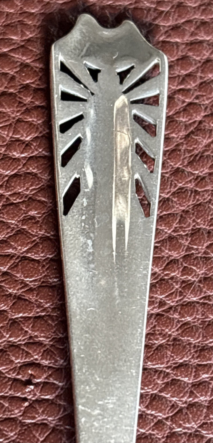 Empire State Building 1939 Worlds Fair New York 5.1″ Sterling Souvenir Spoon 17g