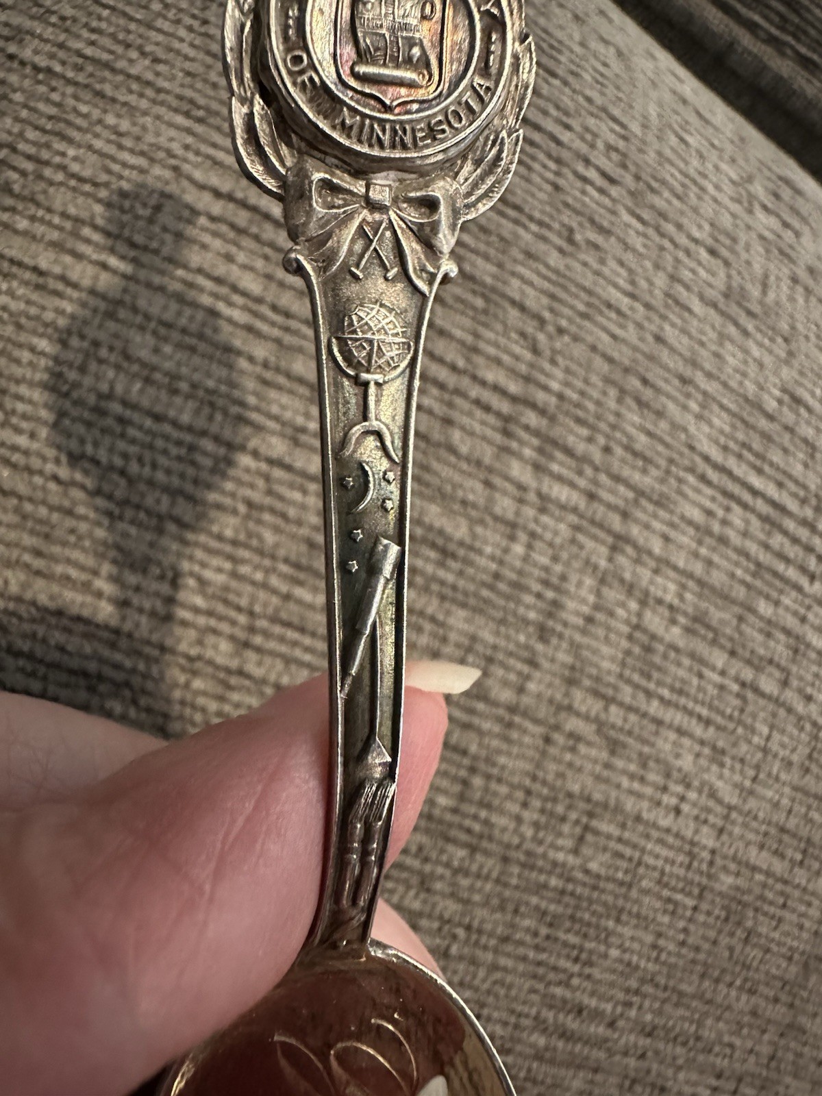 Early 1900’s University Of Minnesota Sterling Silver 925 Graduate Souvenir Spoon