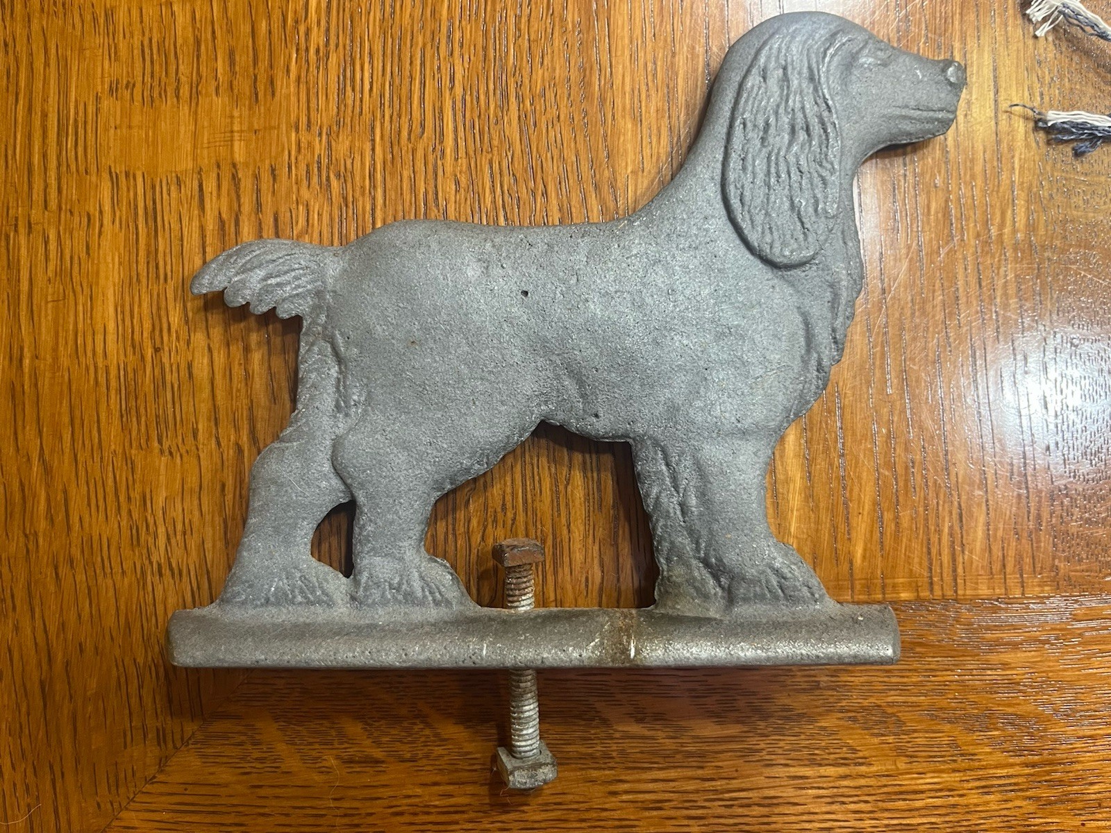 Vintage Cast Aluminum Dog Iron Fence Topper
