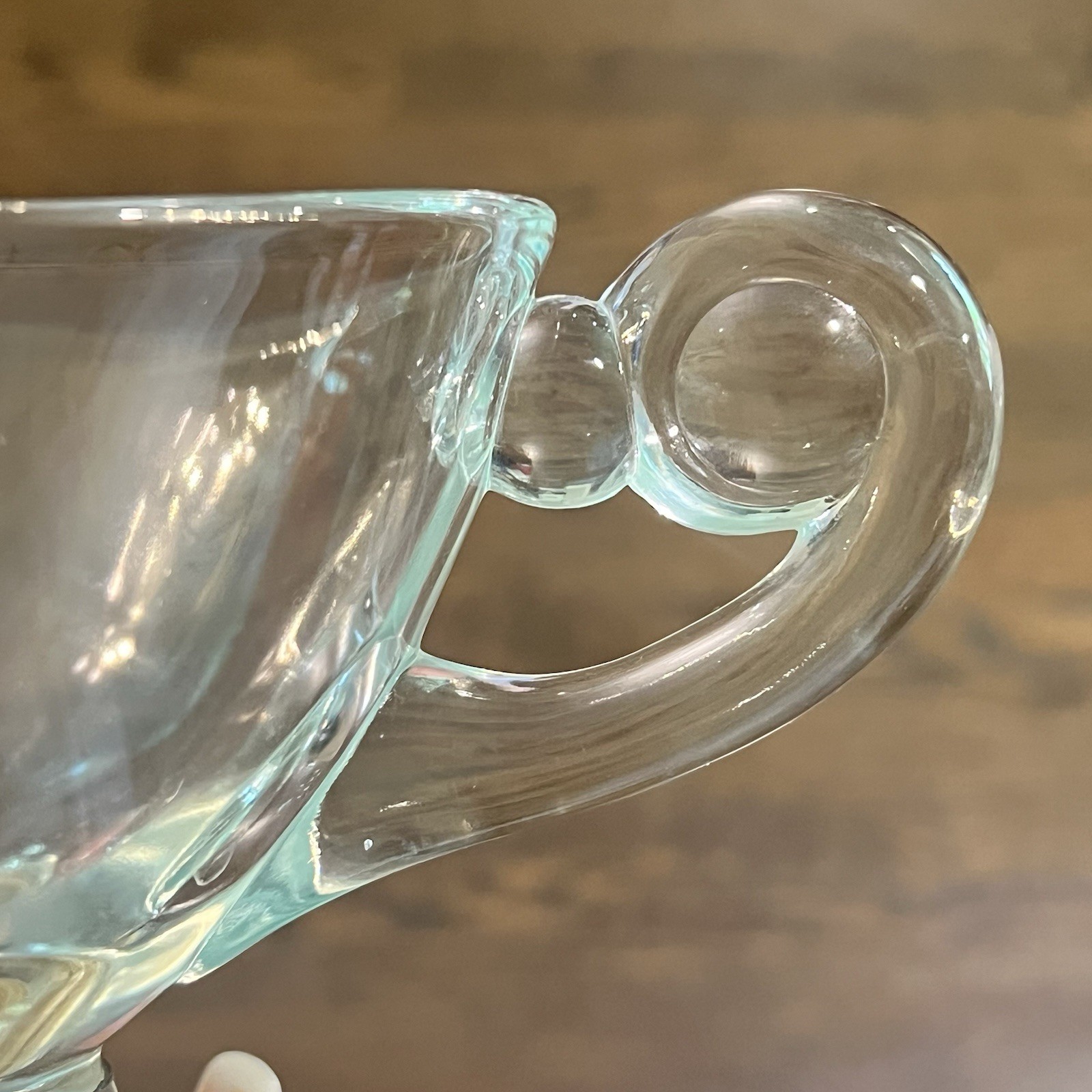 Vintage Frank M Whiting Silver Plate Glass Gravy Boat Creamer Heavy