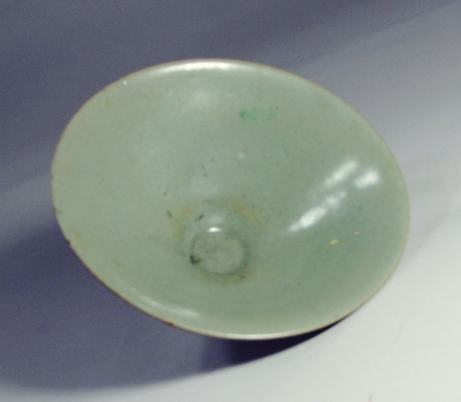 A Fine Korean Plain Rich Celadon Conical Bowl-11th C