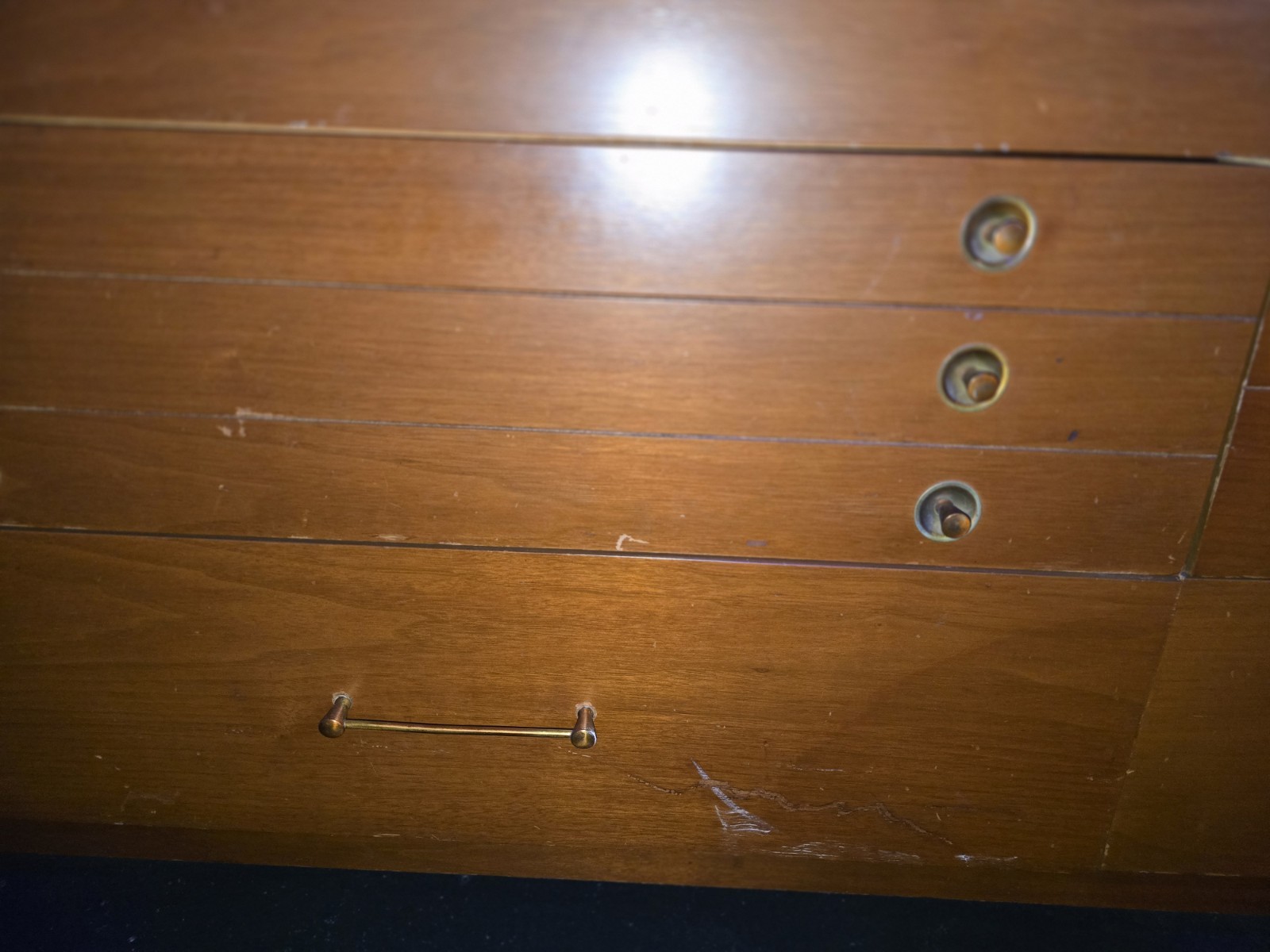 MCM Walnut Dresser Set by Basic-Witz Furn. Indus.
