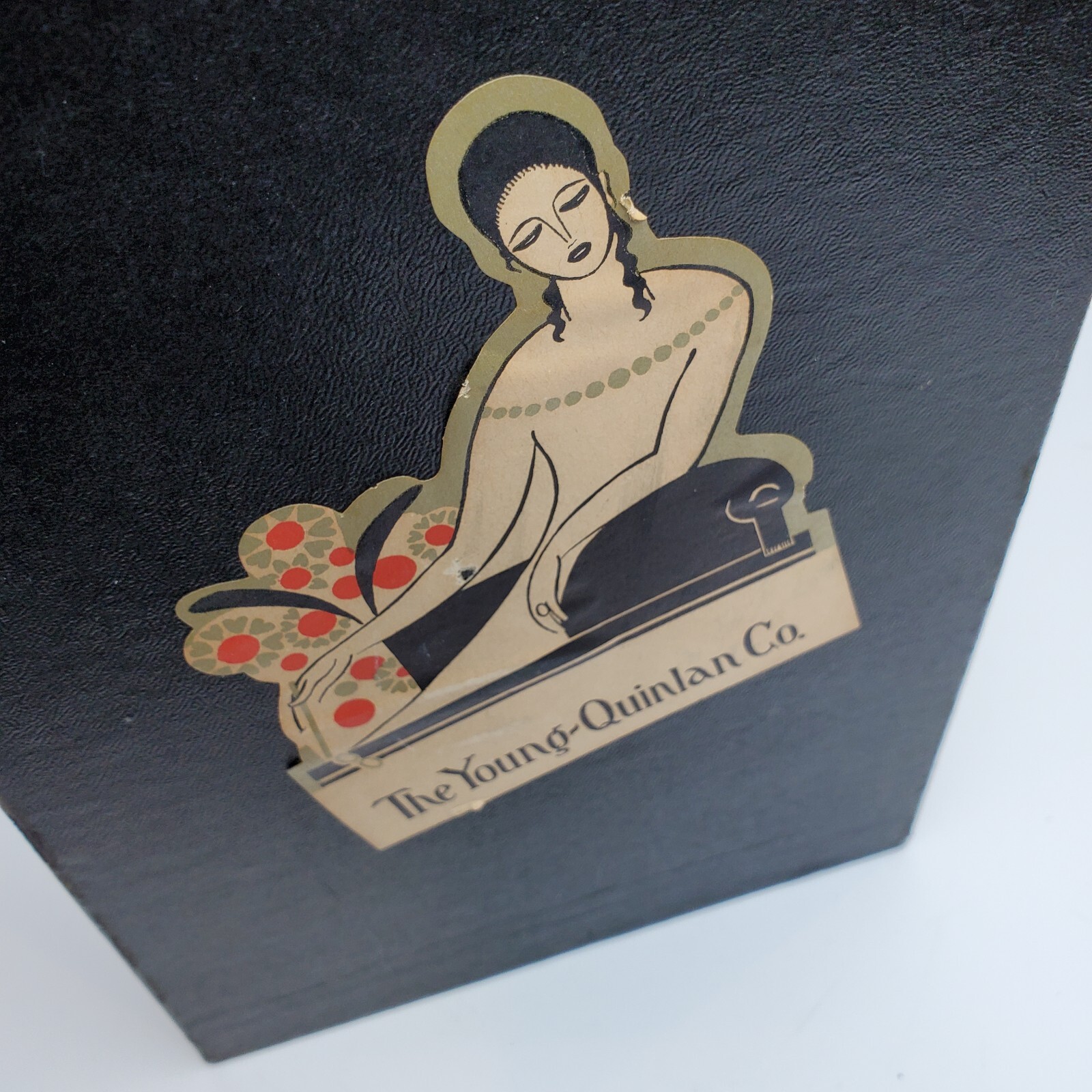 RATEAU Design Art Deco Label Young Quinlan Co. Rothschild Mpls MN Shoe Box