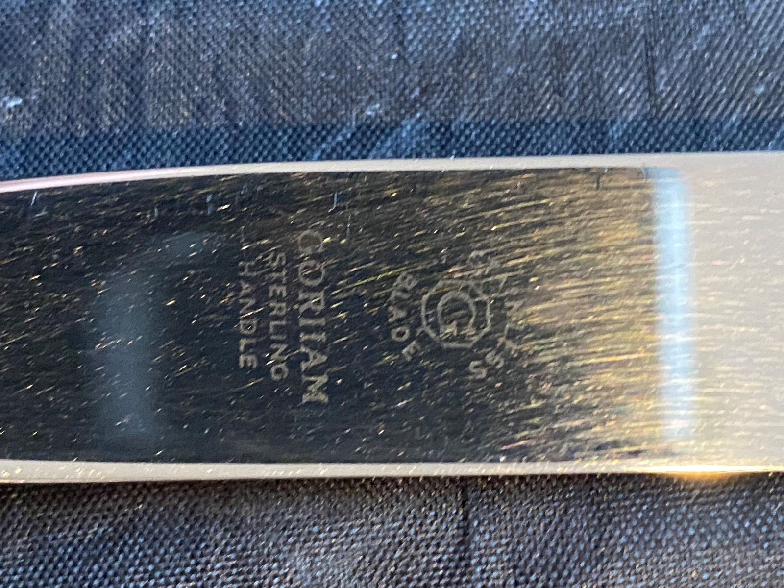 4 GORHAM ETRUSCAN STERLING SILVER REAL STEAK KNIVES GREAT SHAPE HAND POLISHED