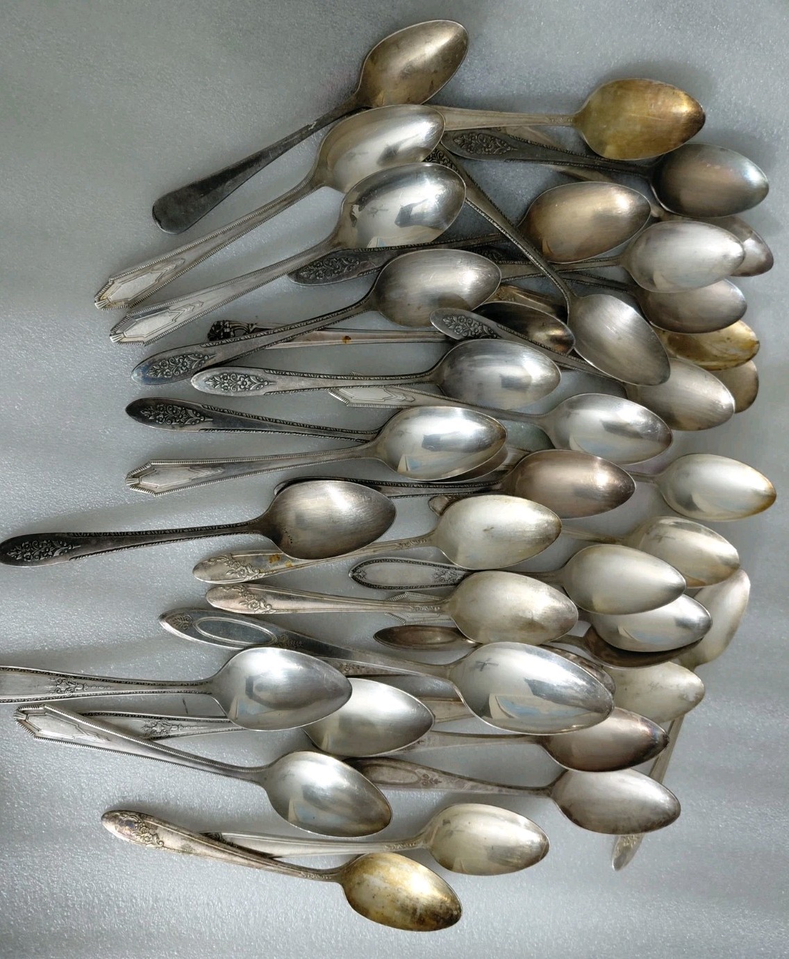 Mixed Lot 180 Pcs Silverplated Knives Forks Spoons For Craft,Repurpose,Metal Art
