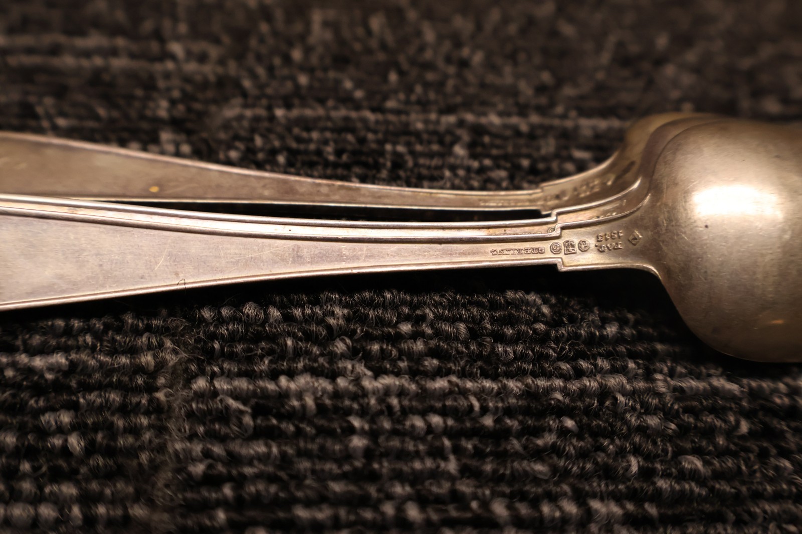 Gorham Etruscan Sterling lot of 6 spoons mono 1917 1918