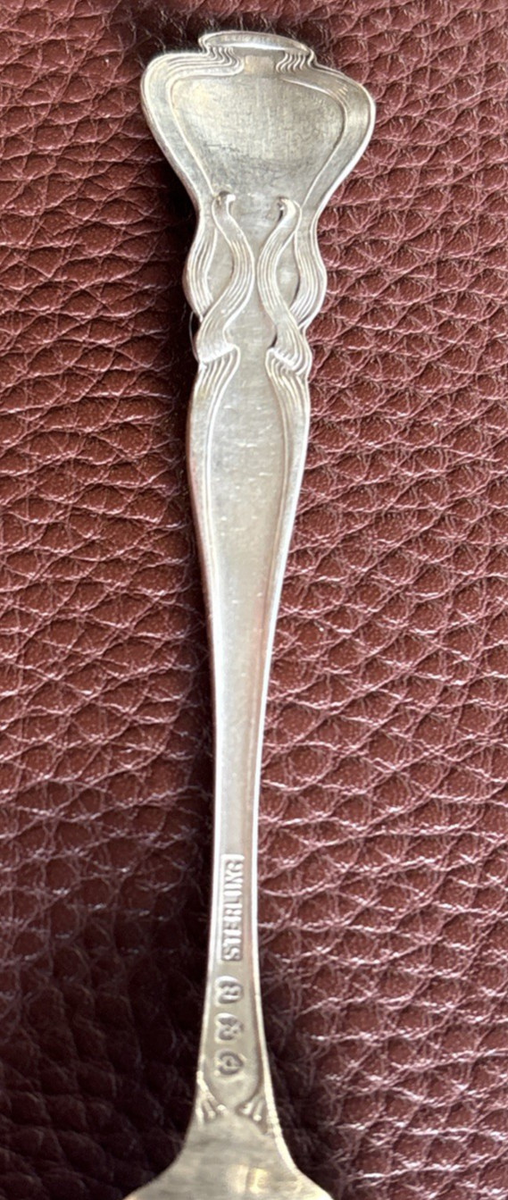 Cabildo New Orleans LA 5.25″ Sterling Souvenir Spoon Pond Lily Pattern P&B 17g
