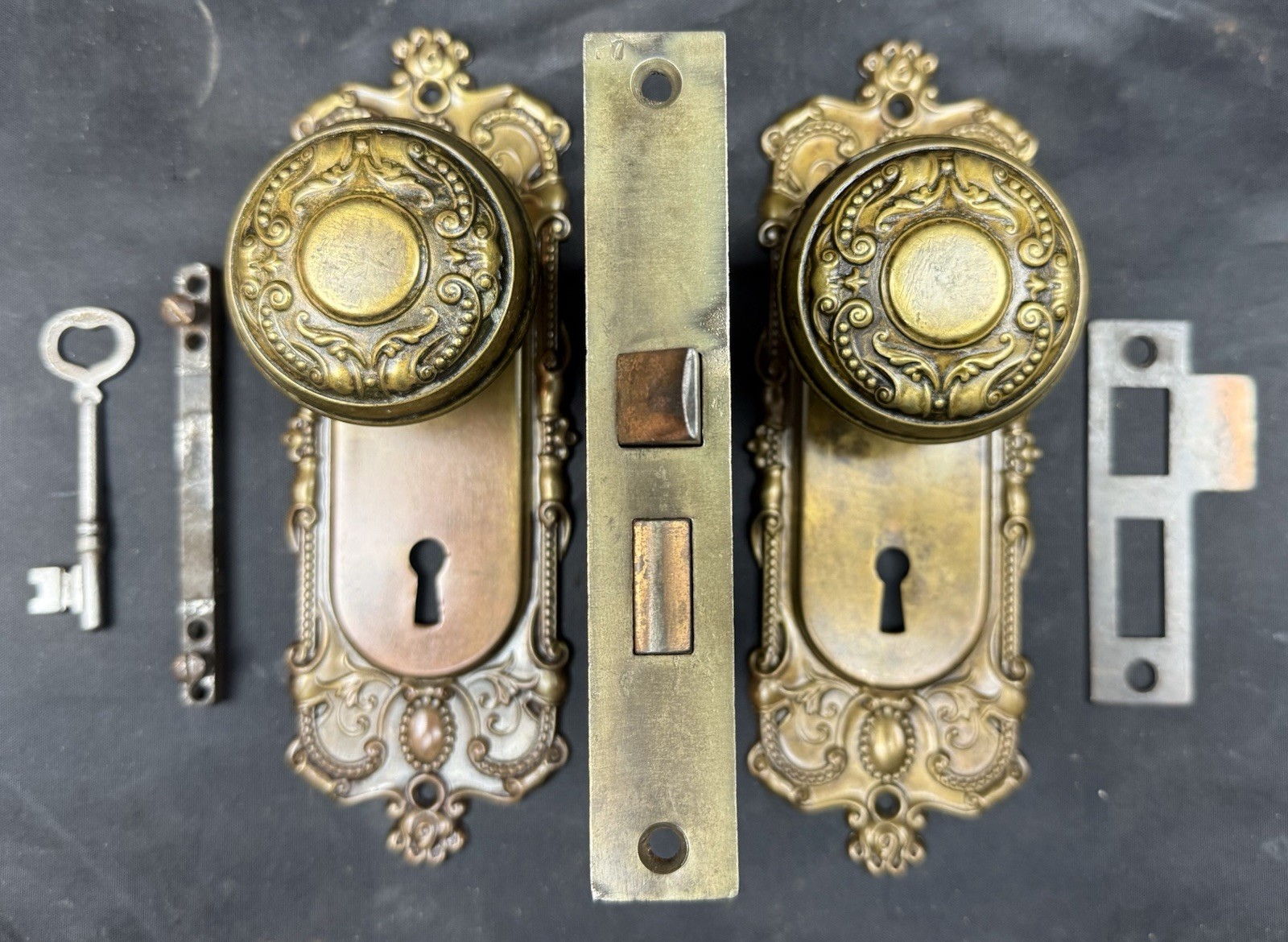 Corbin 1905 Holland Victorian Passage Set Brass F-22400 1 Of 12 Sets