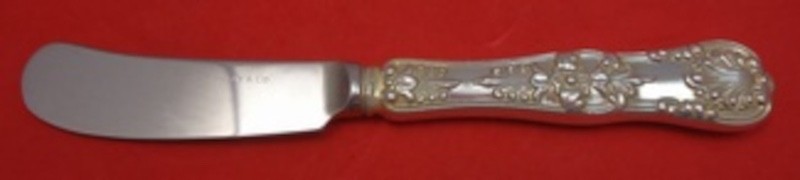 English King by Tiffany & Co Sterling Silver Butter Spreader hollow handle 6″