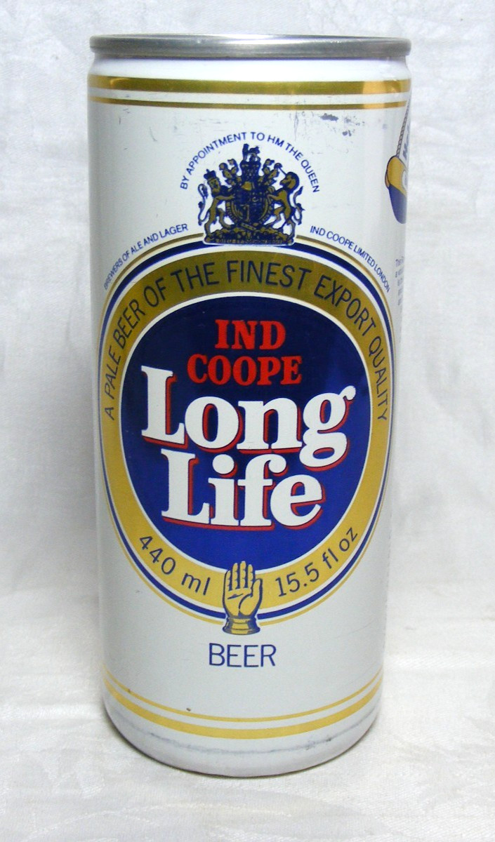 Vintage Ind Coope Long Life Beer Can Ind Coope Ltd. United Kingdom Aluminum 16oz