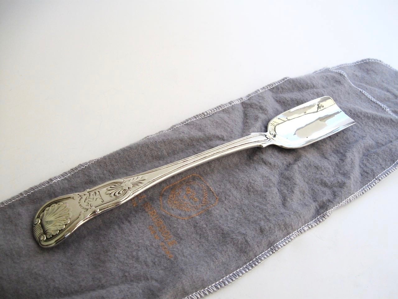 Rare 1821 Scottish Sterling Silver Cheese Spoon Stilton Scoop – Clan Munro!