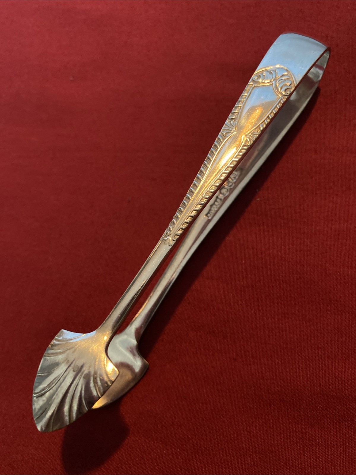 Antique Edwardian Silver Plated Sugar Tongs By John Henry Potter c.1900-1915