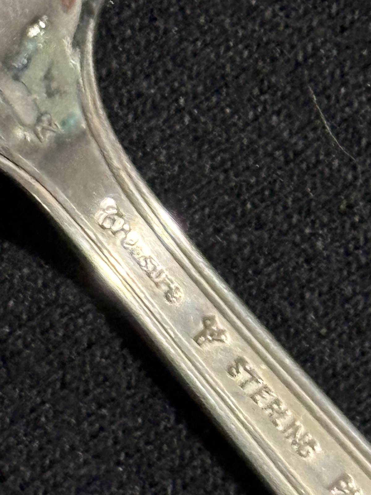 Set of 4 Antique Sterling Silver Fluted Ice Cream Forks LUNT MARY II No Monogram