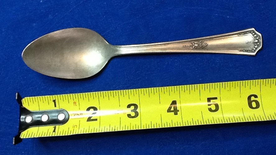VINTAGE N.S.CO. E.P.N.S. TEASPOON, PATTERN ‘NINE’ SILVERPLATE 1900-1940 042526E
