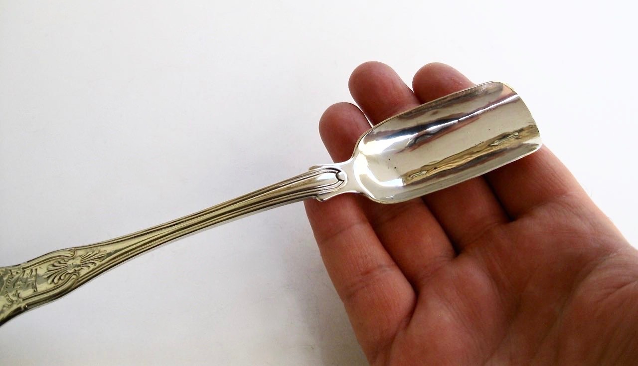 Rare 1821 Scottish Sterling Silver Cheese Spoon Stilton Scoop – Clan Munro!