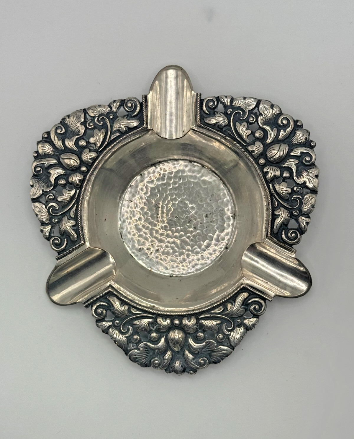 Ornate Vintage Indonesian 800 Silver Ashtray – PWR Yoga Handcrafted Floral