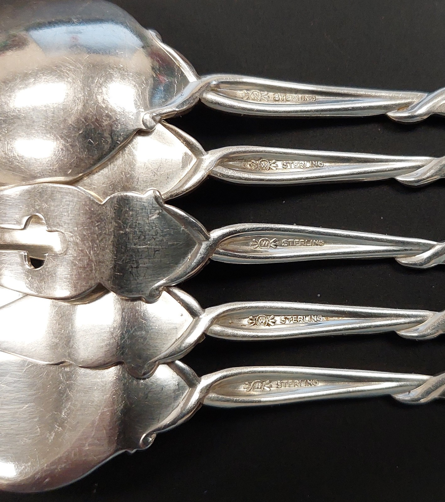 Frank M. Whiting Sterling Silver FWS7 Open Handle 5 pc. Hostess set!
