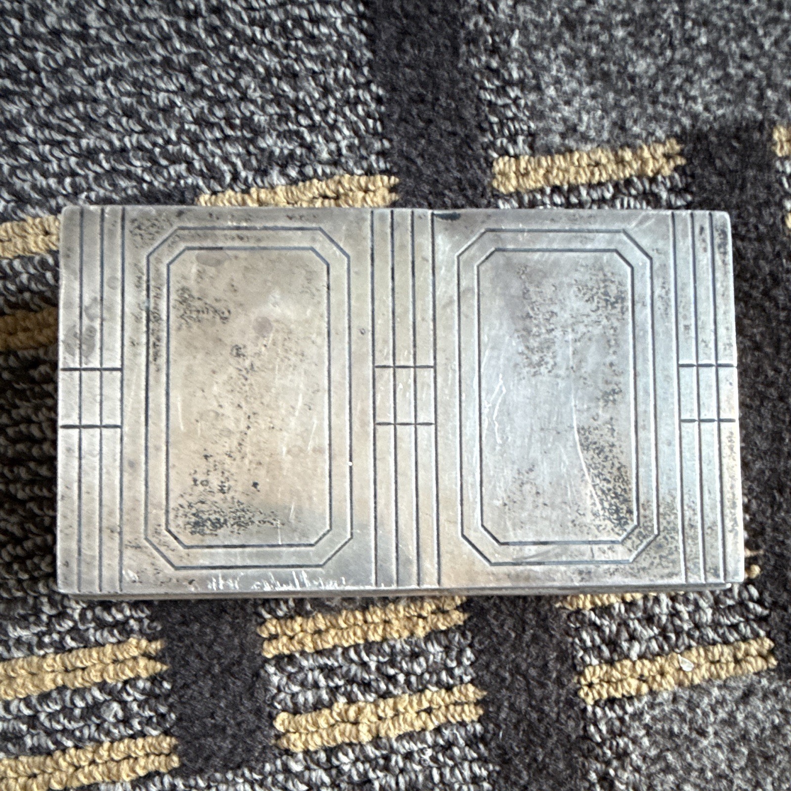 Black, Starr & Frost-Gorham Sterling Silver Art Deco Geometric Case, 1900-1940