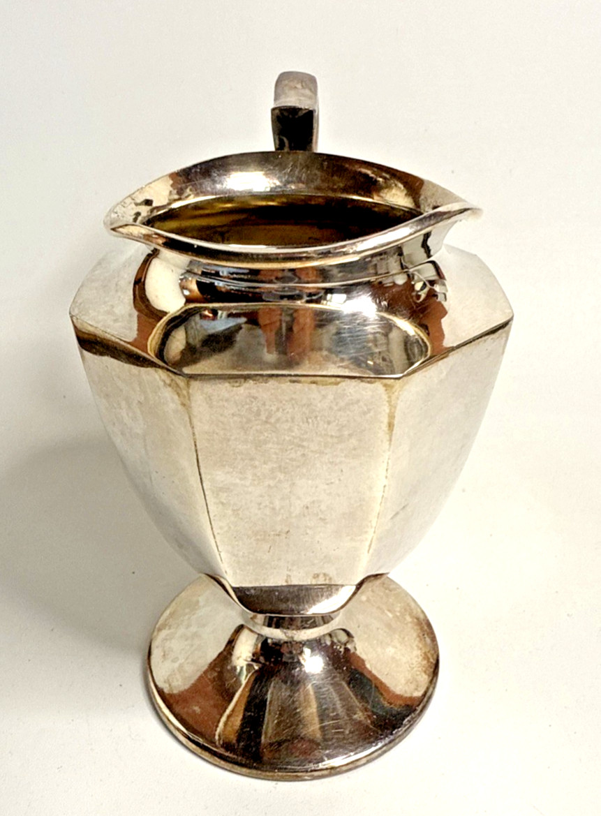 Sheffield Silver Plate Creamer Art Deco 1920’s Dowd-Rodgers #1488 8 Oz.