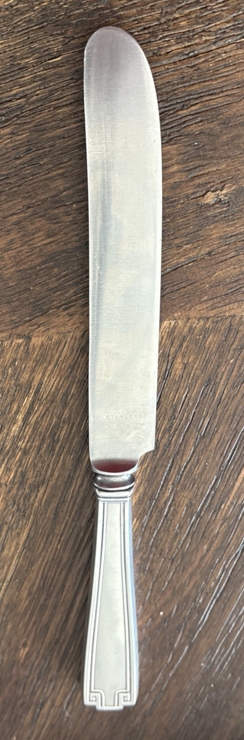 Etruscan Pattern Gorham Sterling Handle Stainless Blade 8.5 ” Dinner Knife 66.5g