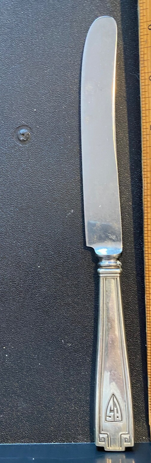 1 GORHAM ETRUSCAN STERLING 1 TRUE DINNER KNIFE(s) WITH 8 AV. RS OR AS MONO EA