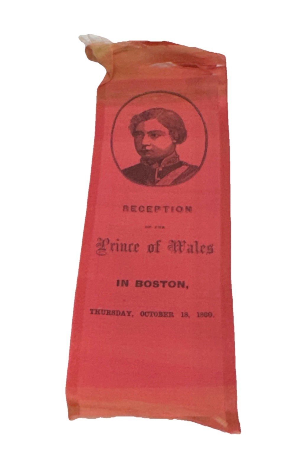 1860 Albert Prince of Wales BOSTON VISIT Bookmark