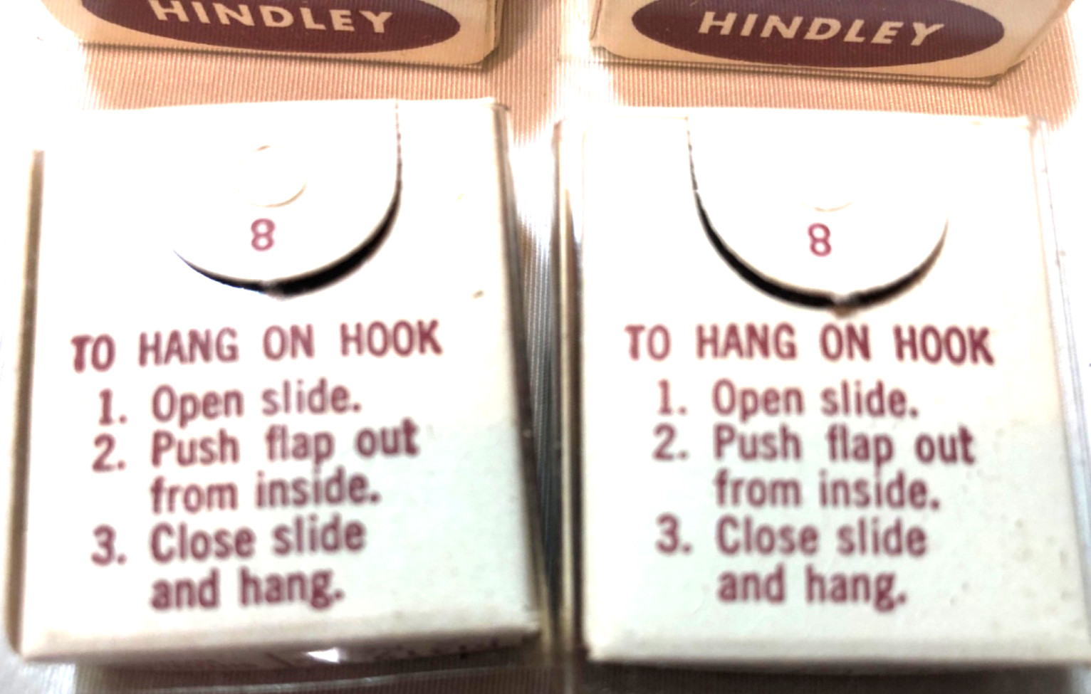 NOS 1950’s HINDLEY Shoulder Hooks U 412 1/2 – 5pcs 9 boxes gold colored A88