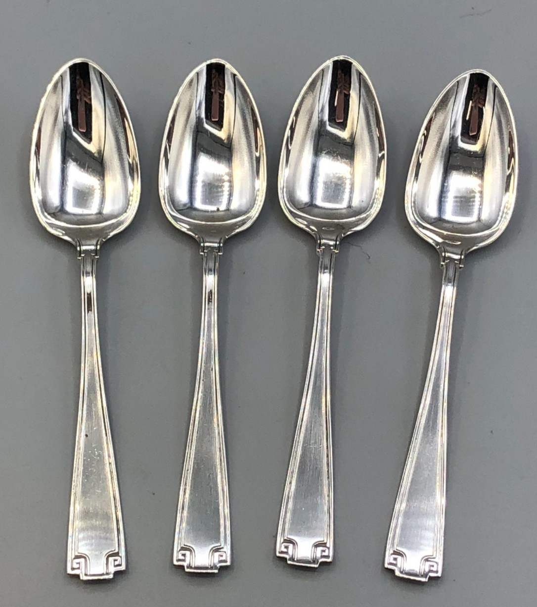Etruscan by Gorham Sterling Silver set of 4 Demitasse Spoons 4.25″