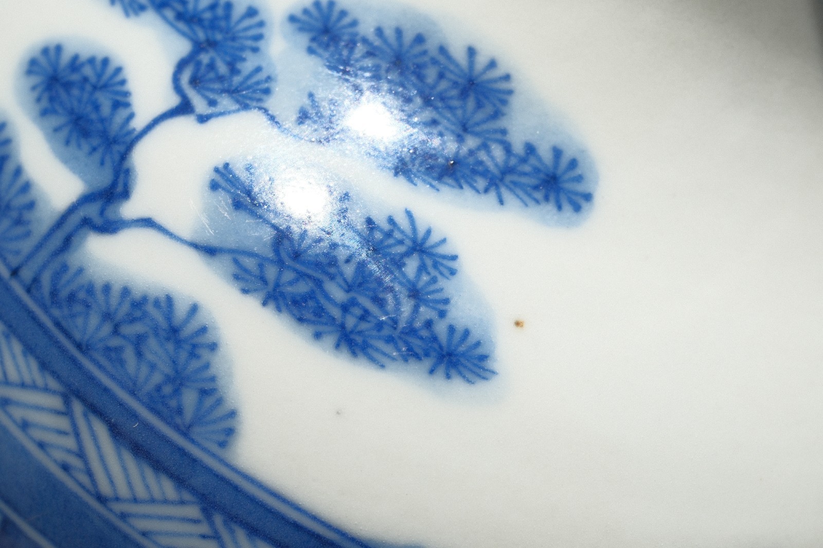 C0102. Blue & White Vase with Landscape & Scholar, Kangxi Mark