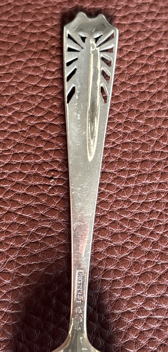 Empire State Building 1939 Worlds Fair New York 5.1″ Sterling Souvenir Spoon 17g