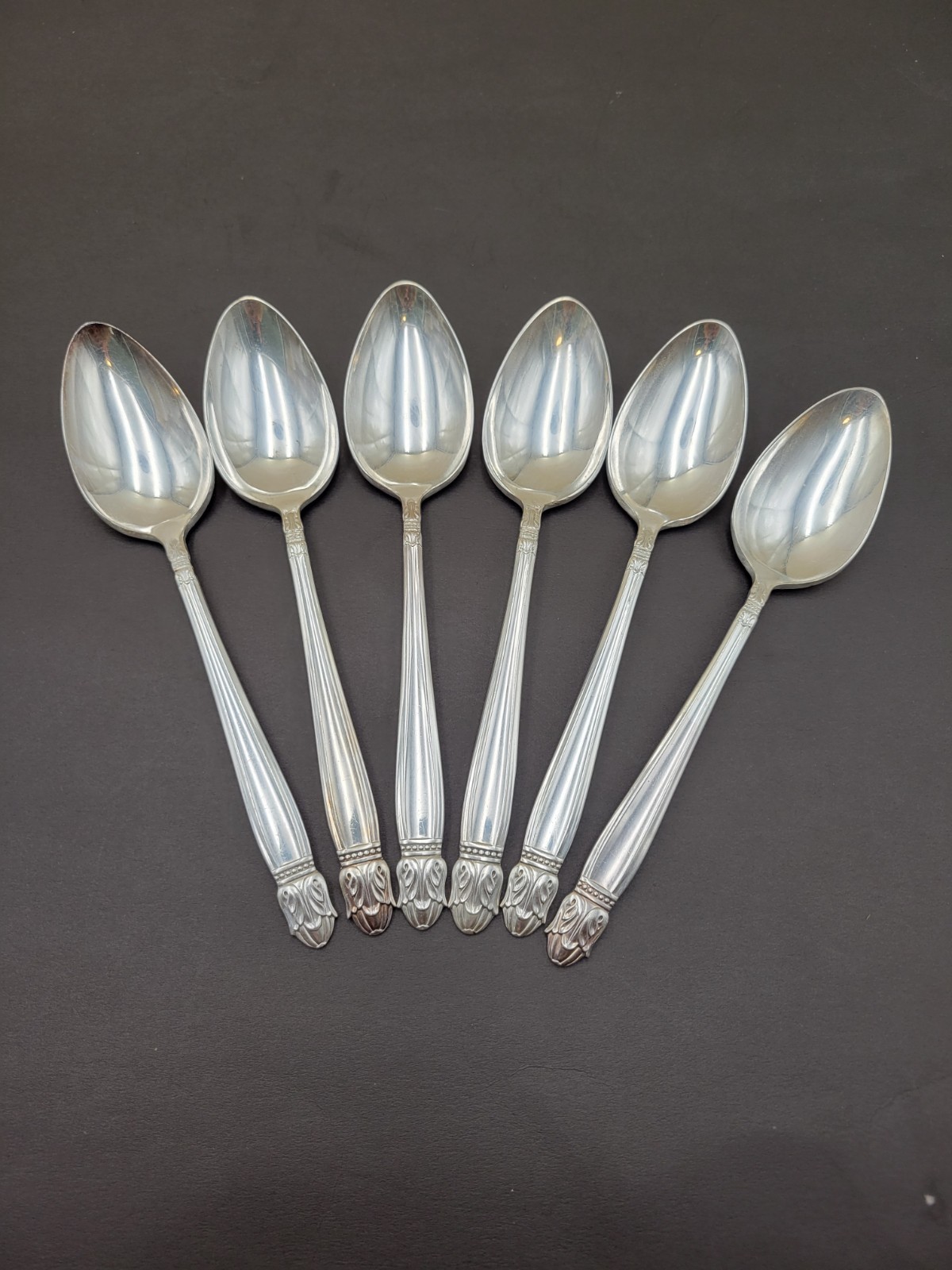 Service for 6 DANISH PRINCESS Silverplate Holmes & Edwards Flatware Set in Case