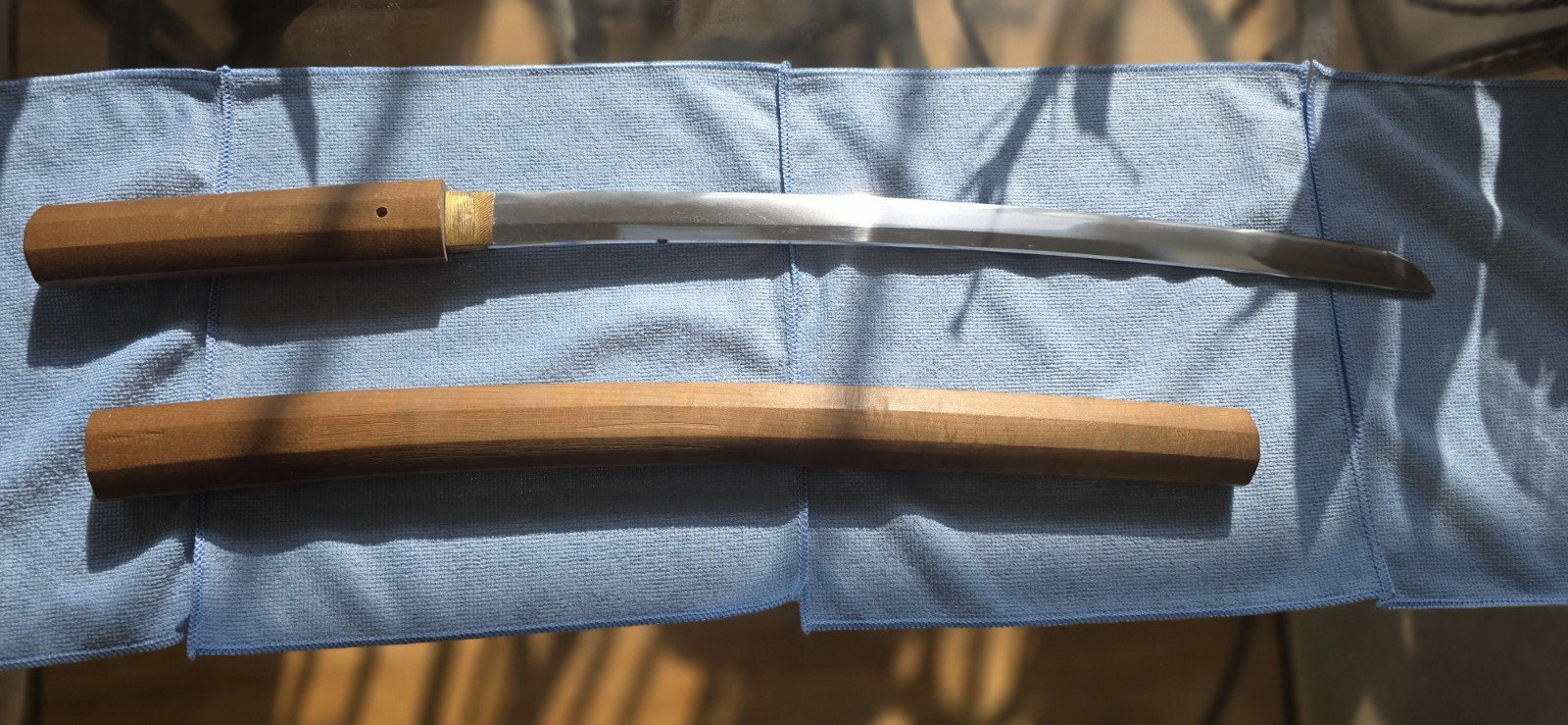Real Antique Japanese Sword Nihonto Mumei Wakizashi in Shirasaya Choji Hamon