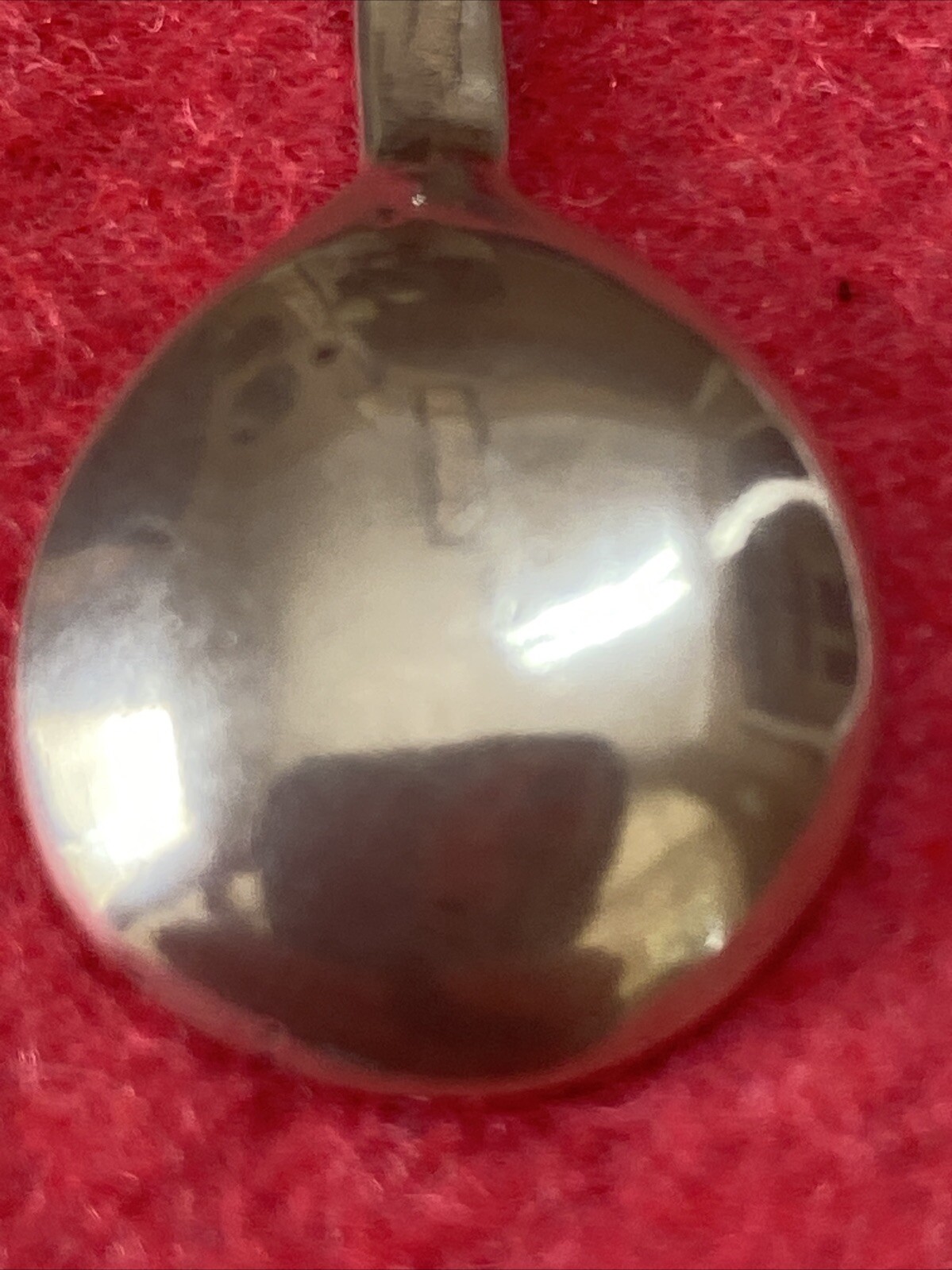 RARE! President Theodore Roosevelt Teddy Bear 2 3/8″ Sterling Silver Salt Spoon
