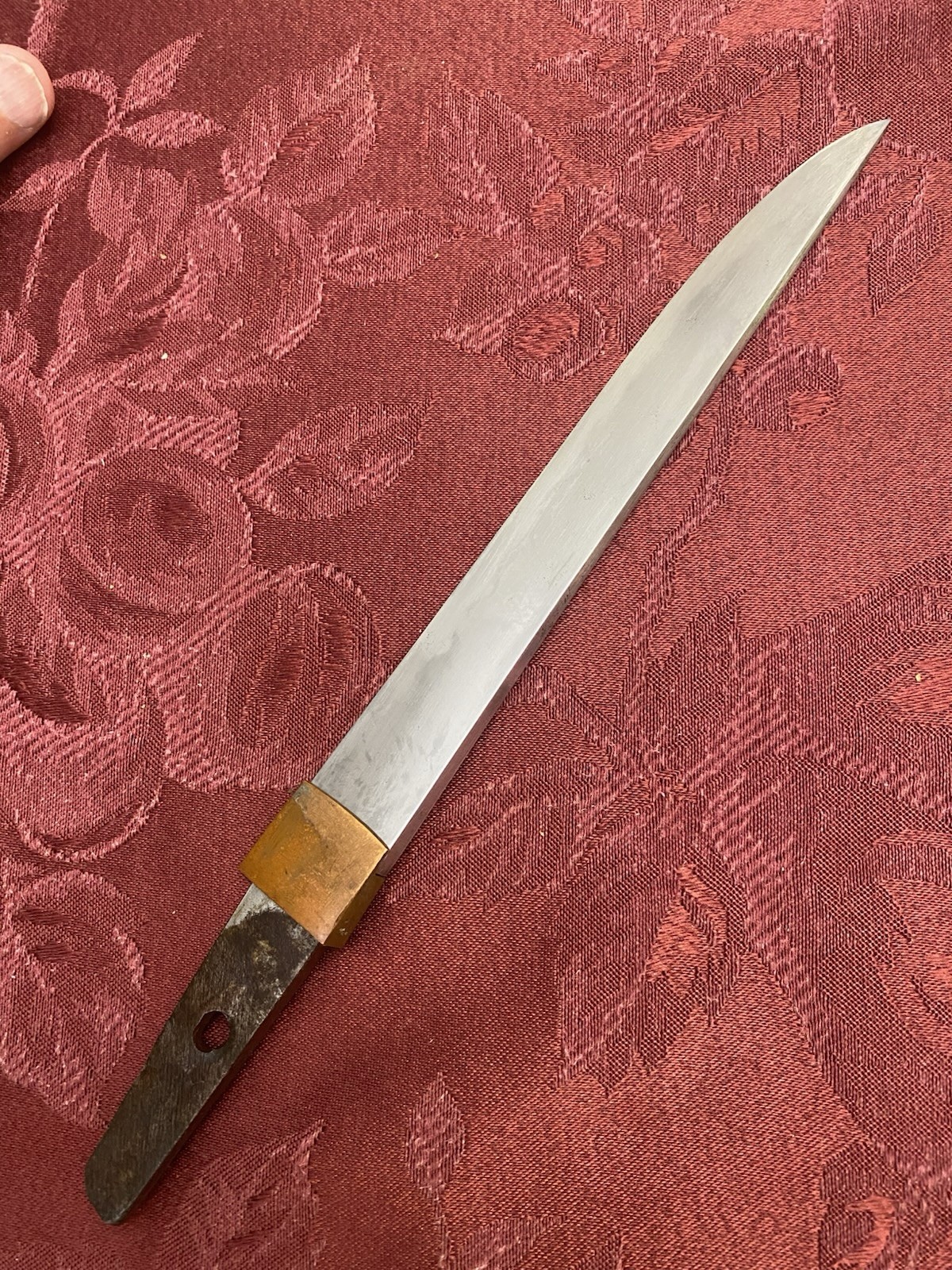 Authentic Antique Japanese Tanto Sword Mumei 27.3cm / 10.7″ Armor Piercer Katana